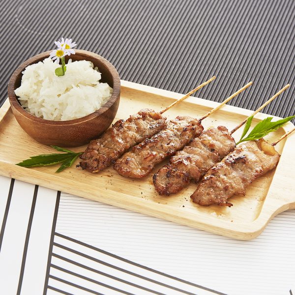 Grilled Pork With Sticky Rice